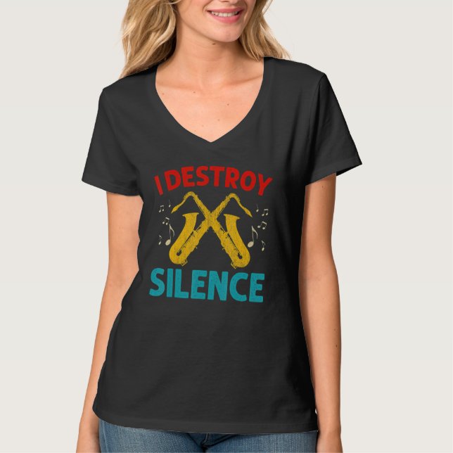 T-shirt Saxophone For Men Women Saxophonist Saxophone Play (Devant)