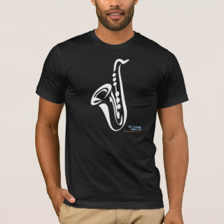 T-shirt saxophone illustré