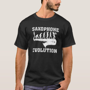 T-shirt Saxophone Music Lover Saxophone Evolution