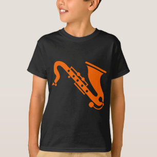T-shirt Saxophone - Orange