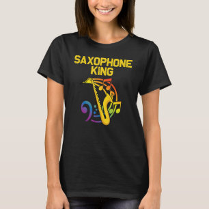 T-shirt Saxophone pour homme papa instrument de roseau