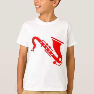 T-shirt Saxophone - Rouge