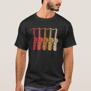 T-shirt Saxophone Saxaphone Player Musique Jazz Tenor 14