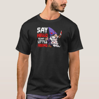 T-shirt Say Hello To My Little Friend Men Halloween Day Ce