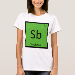 T-shirt Sb - Tableau périodique de chimie sportive Sloshba