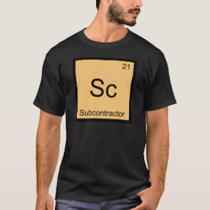 T-shirt Sc - Entreprise sous-traitante Symbole drôle d'élé