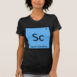 T-shirt Sc - Tableau périodique de chimie d'état de la Car