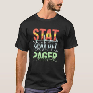 T-shirt Scalpel Stat Pager Médecin Urgences Médical Battem