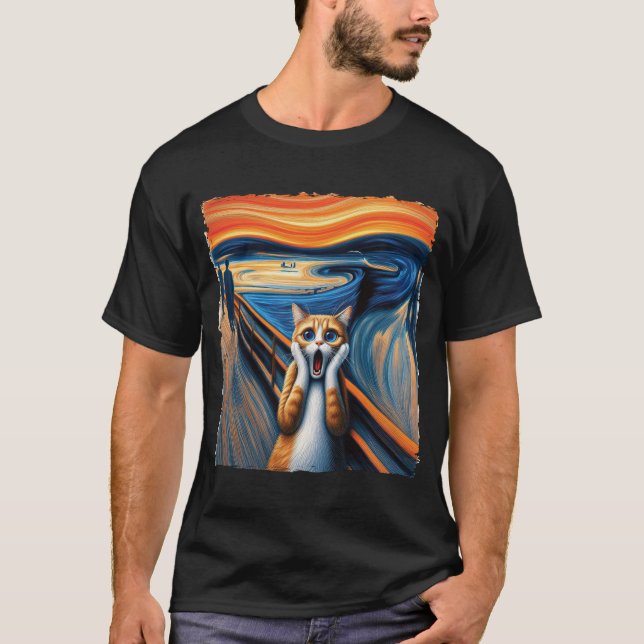 T-shirt Scam Cat Parody Drôle Amoureux de les chats Cat Mo (Devant)