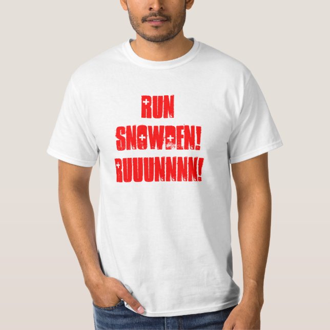 T-shirt Scandale de whistleblower de PRISME de NSA (Devant)