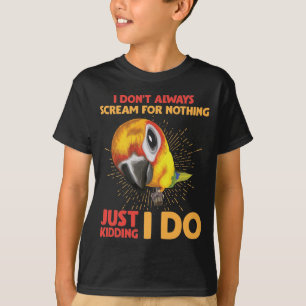 T-shirt Scandaliser un Humour de perroquets ne crie pas po
