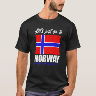 T-shirt Scandinavie Drapeau norvégien Pays nordique Norvèg