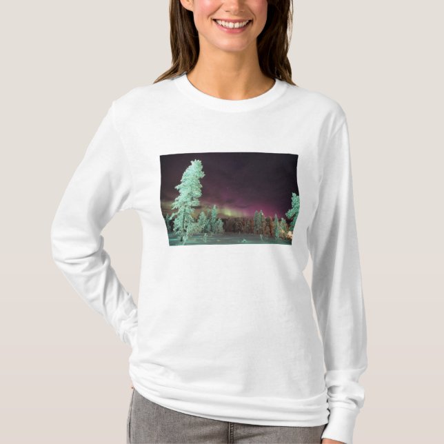 T-shirt Scandinavie, Finlande, Laponie, Kakslauttanen, (Devant)