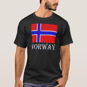 T-shirt Scandinavie Pays nordique Drapeau norvégien Norvèg
