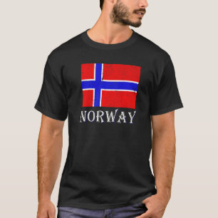 T-shirt Scandinavie Pays nordique Drapeau norvégien Norvèg