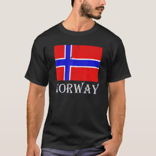 T-shirt Scandinavie Pays nordique Drapeau norvégien Norvèg