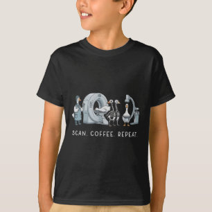 T-shirt Scanner Café Répéter La Vie En Radiologie Infirmiè