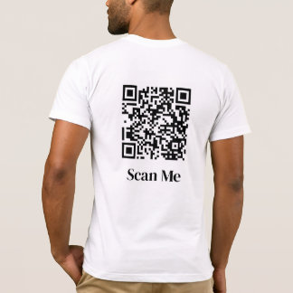 T-shirt Scannez-moi code QR personnalisé
