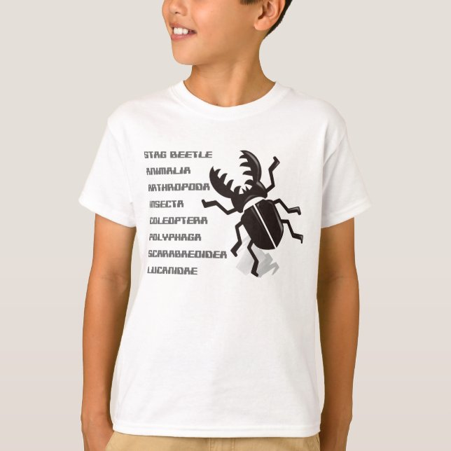 T-shirt Scarabée de mâle (Devant)