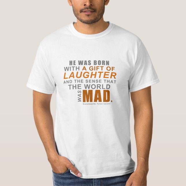 T-shirt Scaramouche - une première ligne citation (Devant)