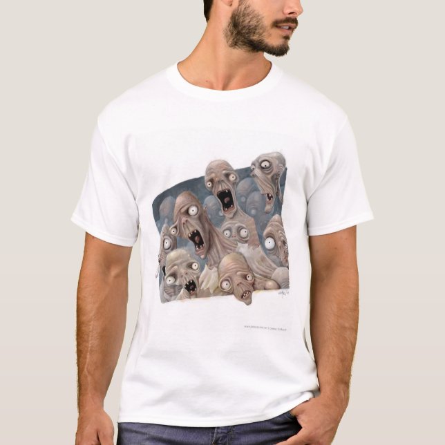 T-shirt scared_zombies (Devant)