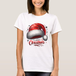 T-shirt Scarlet Santa Hat Glow
