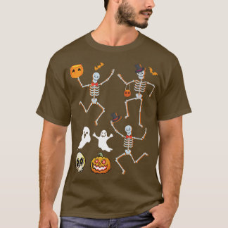 T-shirt Scary éffrayant Halloween citrouille sorcières fem