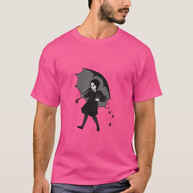 T-shirt Scary Girl retro (Devant)
