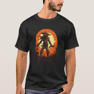 T-shirt Scary Halloween Scarecrow par Haunror Horror Hallo