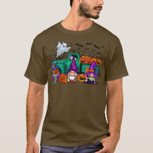 T-shirt Scary Halloween Truck Gnomes Farmer sorcier Citrou