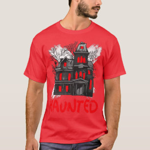 T-shirt Scary Haunted House Horror Art 