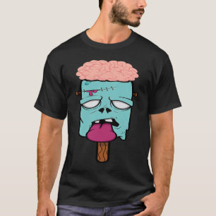 T-shirt Scary Zombie Halloween crânes déplaisants Crème gl