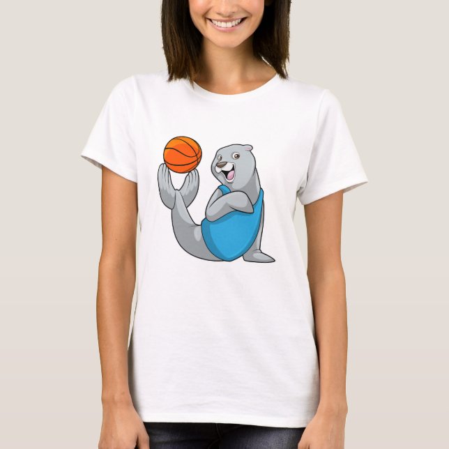 T-shirt Sceau à Basketball Sports (Devant)