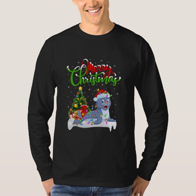 T-shirt Sceau amusant Amoureux des animaux Sceau d'éclaira (Devant)