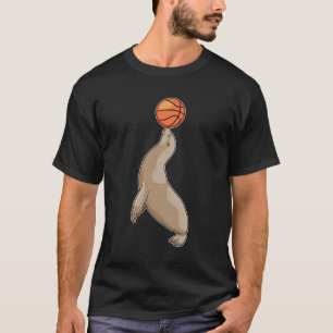 T-shirt Sceau avec basket-ball