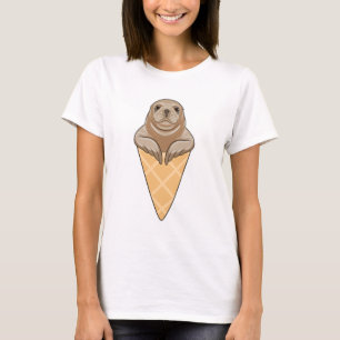 T-shirt Sceau avec cône de crème glacée