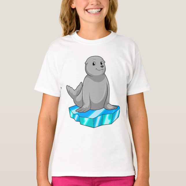 T-shirt Sceau avec flocons de glace (Devant)