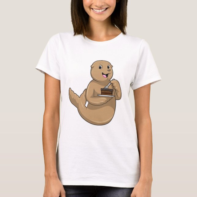 T-shirt Sceau avec gâteau (Devant)