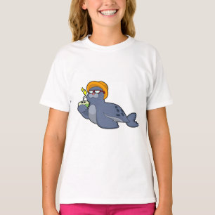 T-shirt Sceau avec noix de coco
