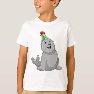 T-shirt Sceau avec Parti casquette