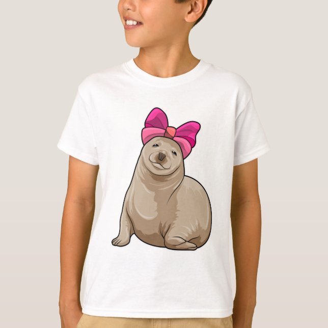 T-shirt Sceau avec ruban (Devant)