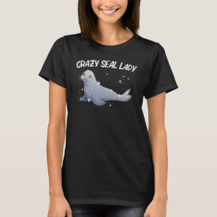 T-shirt Sceau Cool Pour Femmes Maman Lion de Mer Animal Ph