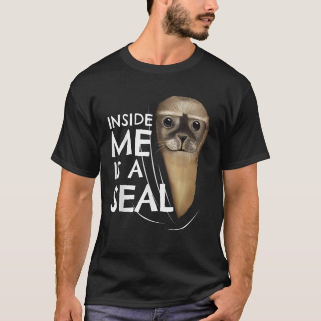 T-shirt Sceau dans moi Vêtements amusants enfants Sea Dog  (Devant)