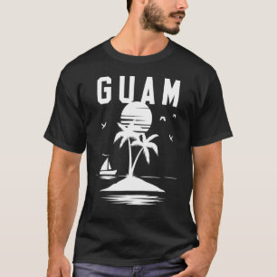 T-shirt Sceau de Guam noir N blanc
