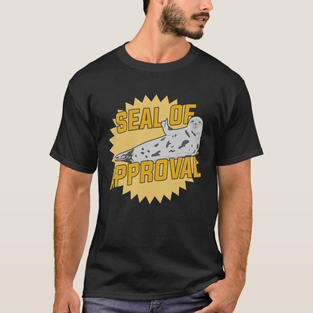 T-shirt Sceau De L'Approbation Amoureux des animaux Pinnip (Devant)