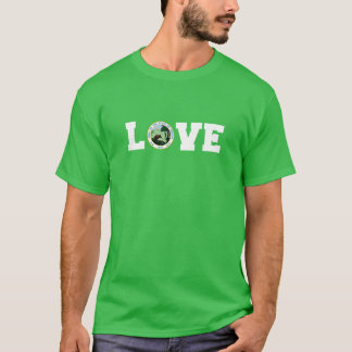T-shirt Sceau de l'État de l'Indiana Vintage Amour Actif