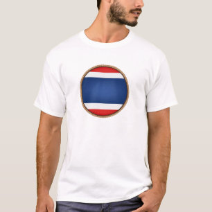 T-shirt Sceau du drapeau cool thaïlandais
