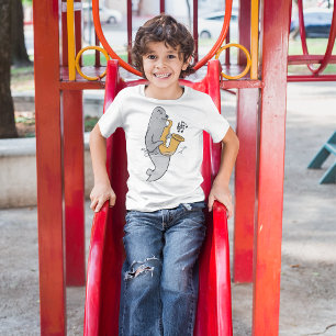 T-shirt Sceau Jouer Le Saxophone