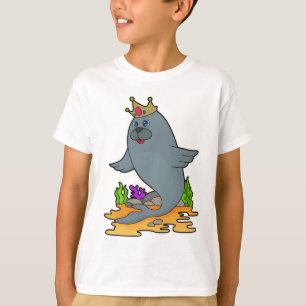 T-shirt Sceau roi avec couronne