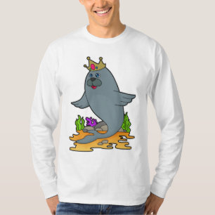 T-shirt Sceau roi avec couronne